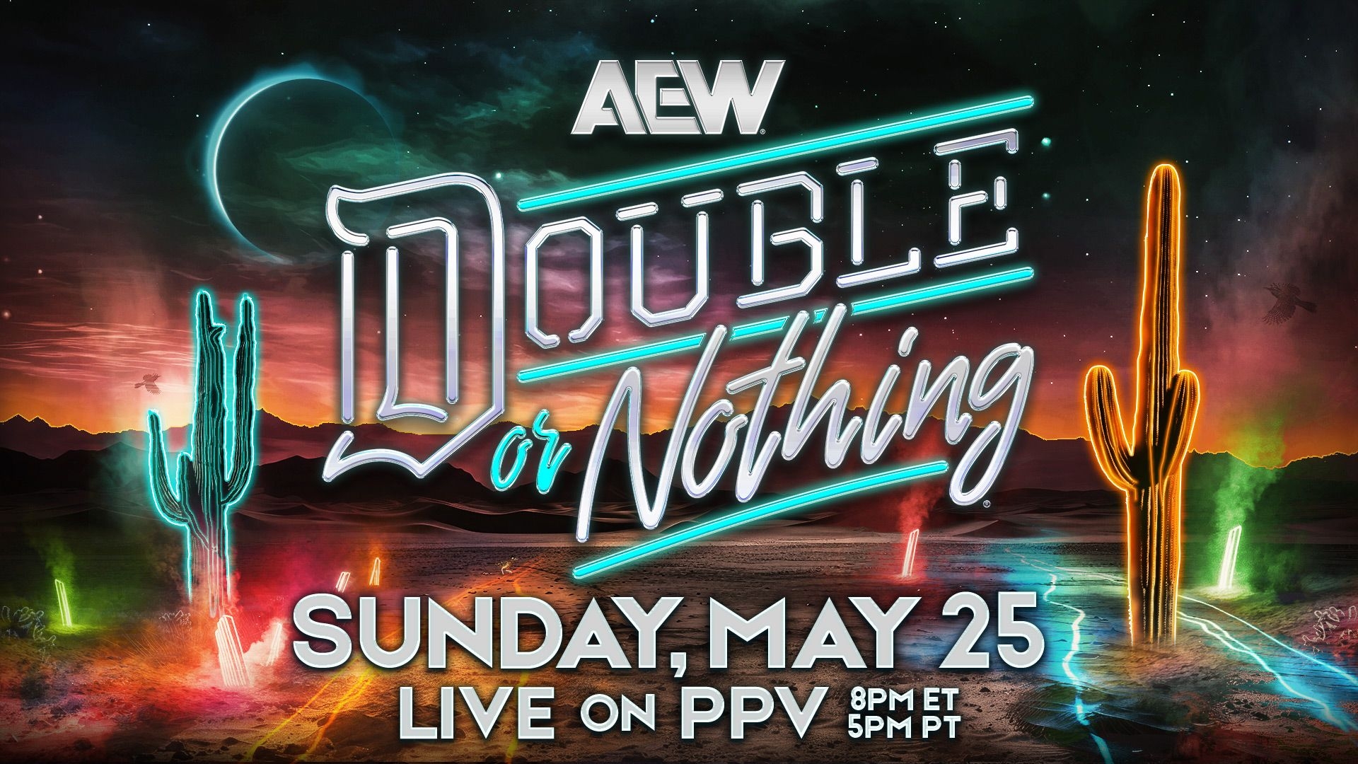 AEW Double or Nothing, live Sunday, May 25, 2025 on Pay-Per-View with Spectrum TV.