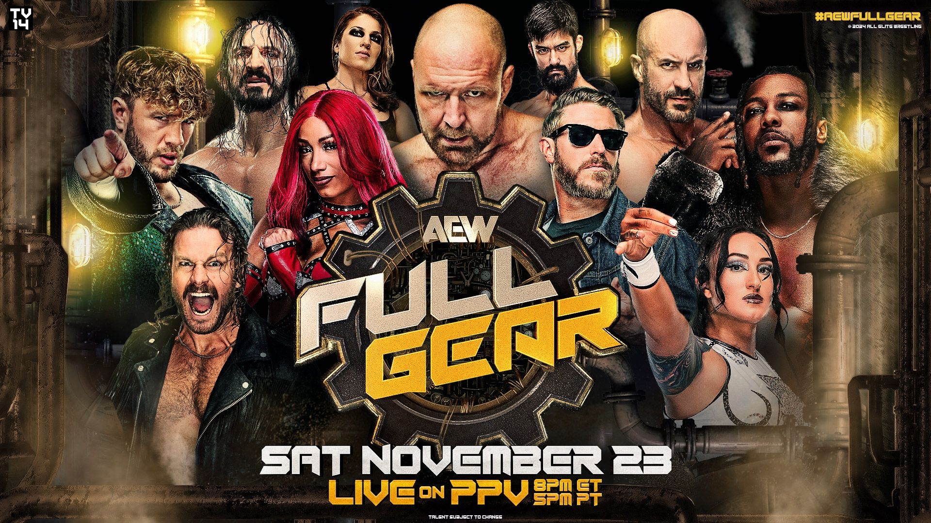 AEW Full Gear, live Saturday, November 23 on Pay-Per-View with Spectrum TV. 