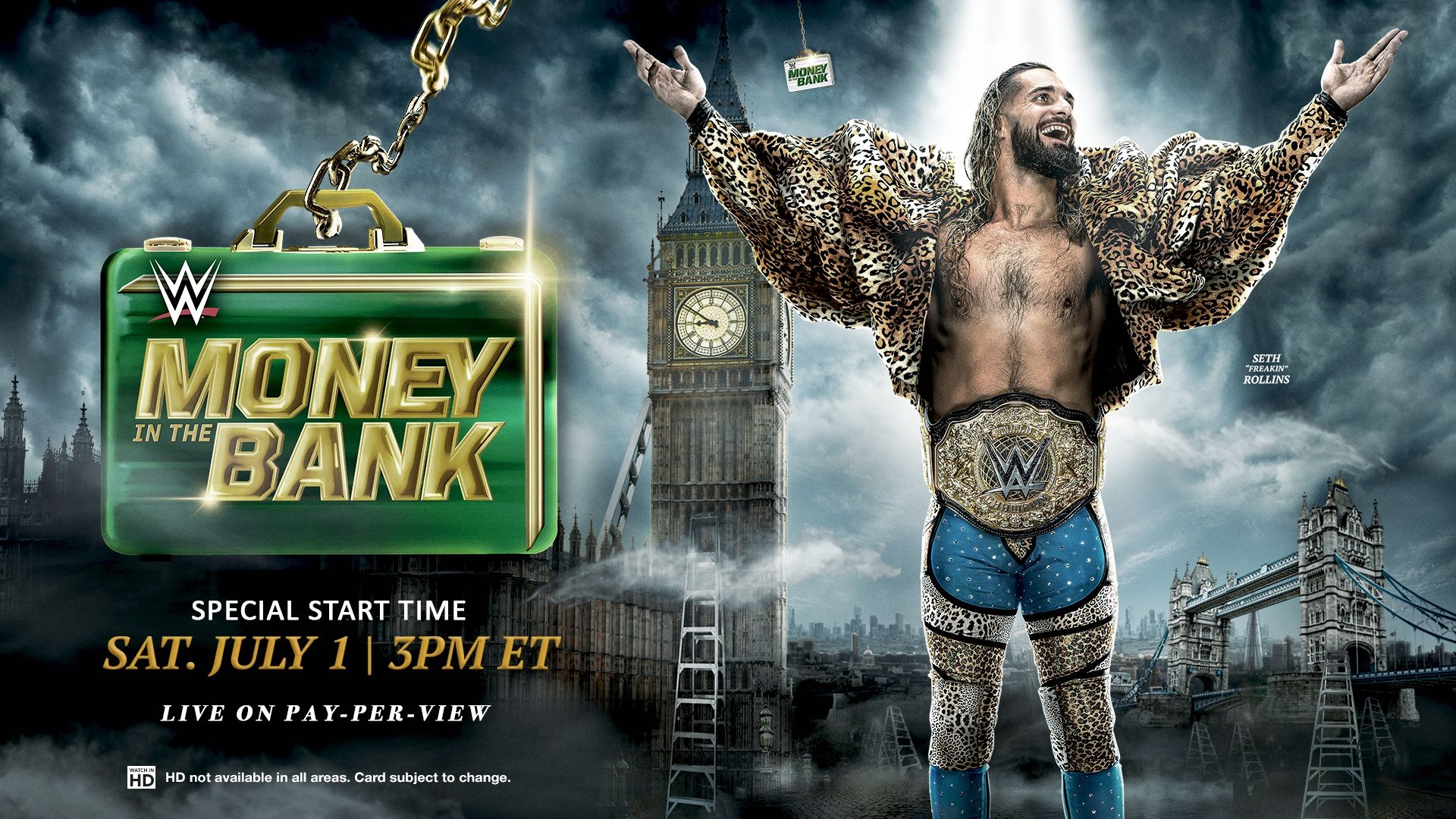 WWE Money in the Bank, live Saturday, July 1, on Pay-Per-View with Spectrum TV.