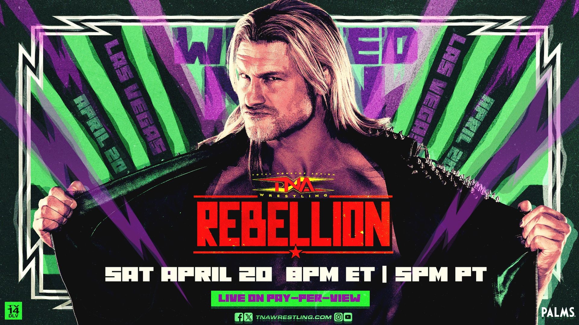 TNA Rebellion, live Saturday, April 20 on Pay-Per-View with Spectrum TV.